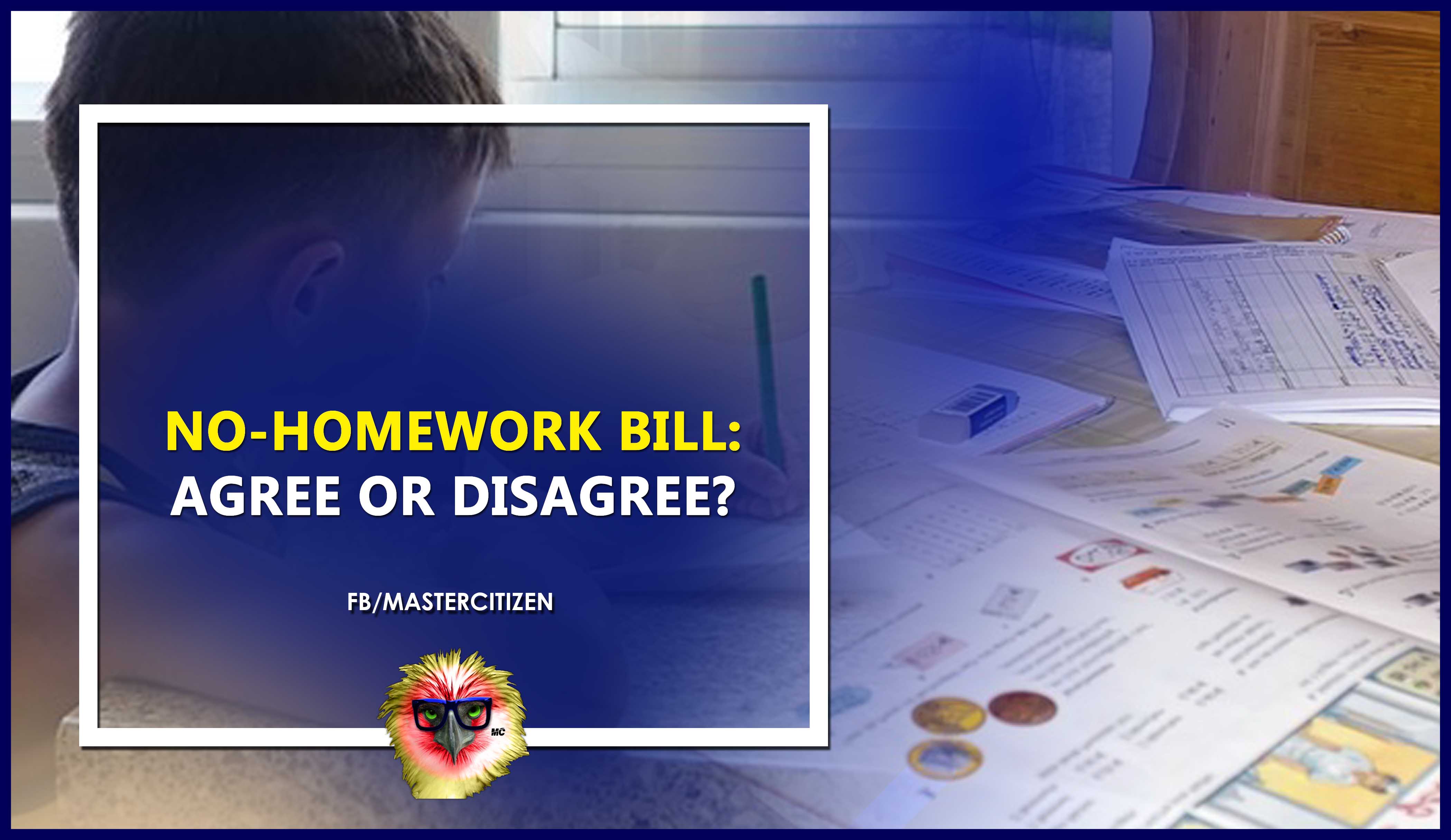 no homework policy agree or disagree brainly